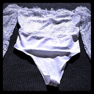 Lace bodysuit top